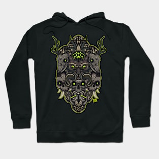 skull illustration Hoodie